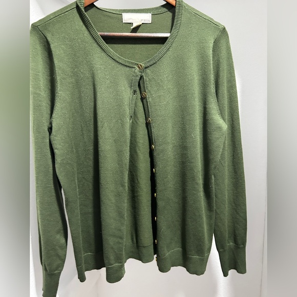 By Design Sweaters - Dark green lightweight cardigan.XL. NWOT